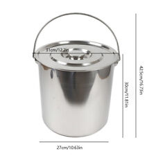 20 Liter Kochtopf Suppentopf Edelstahl Melkkanne Milcheimer Küchenutensi 360mm