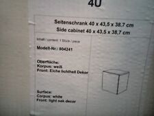 Keramag 4U Seitenschrank 400x435x387mm  weiß/eiche lichthell Dekor 804241