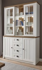 Buffetschrank in weiß Pinie