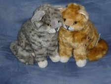 Kösen Plüschtier Katze 20 cm Grau Rot zum Aussuchen