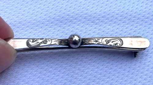 835 silber brosche art - -,