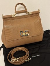 Dolce & Gabbana Tasche "Sicily" Leder Crossbody Bag light brown UVP 1.990€