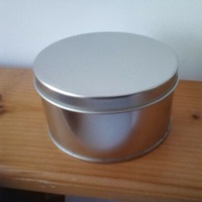 Metalldose rund 11,3 x 6,1 cm