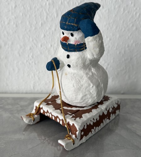 Vintage schneemann figur - vintage,
