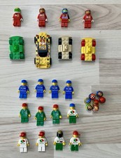 Lego Figuren Sammlung Racer Octan Rennfahrer Ferrari Konvolut Helme
