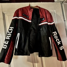 Rock S Motorrad Lederjacke Gr