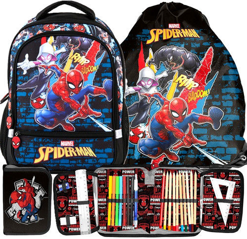 Spiderman schulranzen set - spiderman,