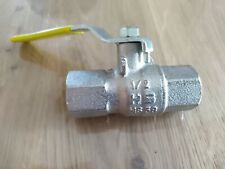 1/2" Kugelhahn, Wasserhahn,  Absperrhahn, Absperrventil aus Messing, mit Hebel