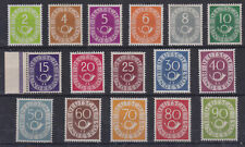Brd Nr. 123-38 postfrisch Posthornsatz, ungepr. in normalr Zähnung 1951,15-PfgSR