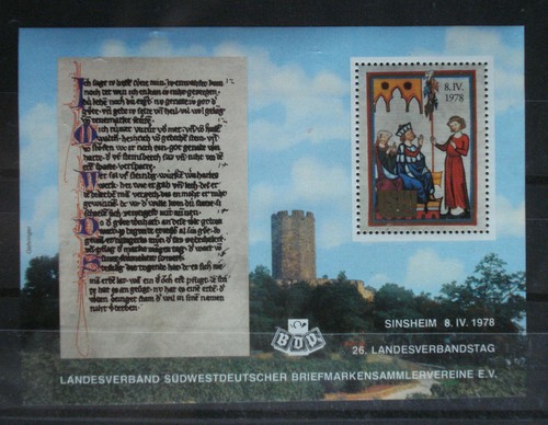 Bund vignettenblock vignette - bund,
