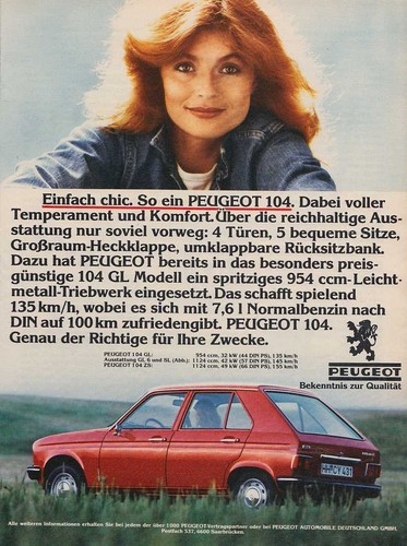 Peugeot 104 reklame - peugeot,