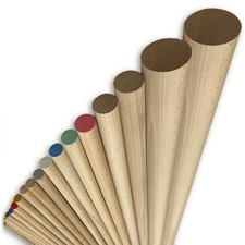 Rundstab Buche glatt 1 m lang Holzstange Holzstab Rundholz Durchmesser 3 - 60 mm