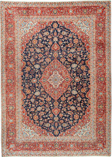 Perserteppich Kashan Kork 405 x 292 cm Orientteppich Top Zustand