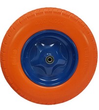 Gummirad PU 400 Schubkarrenrad Mit Achse 4.80/4.00-8 Vollgummi Rad G71024 NEU