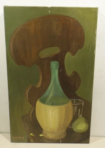 Stuhl mit korbflasche glas - stuhl, u.glas