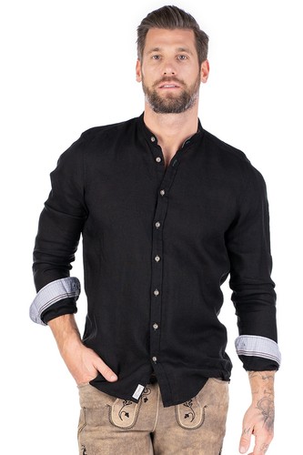 Herren trachtenhemd schwarz - herren,