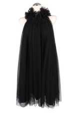 Twinset Milano Damen Kleid Gr. 40 (L) Schwarz A-Linie Minikleid Dress