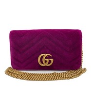 GUCCI Velvet GG Marmont Chain