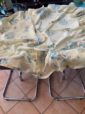 DOMIZIL Tischdecke rund, Baumwolle mit Muster und Rüschen rundum,  150 cm