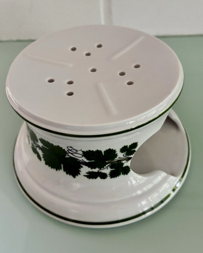 Meissen,Stövchen,Weinlaub,wei