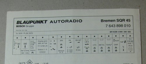 Blaupunkt bremen sqr 7 - ,
