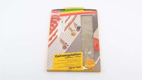Busch 7094 gehwegplatten 6 - h0, gehwegplatten,