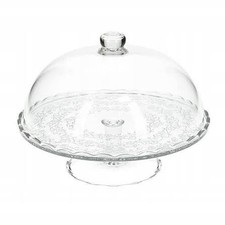 Glas-Tortenplatte mit Haube 29