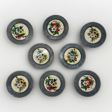 8x Zinnteller Feinzinn mit