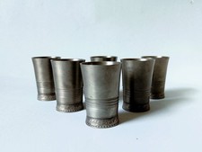 6x Zinnbecher Schnapsbecher