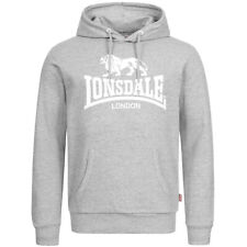 LONSDALE Kapuzenpullover "Fremington" | Marl Grey | Hoodie grau Herren