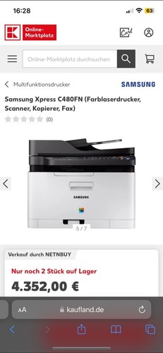 Samsung xpress c480fn - samsung, sl-c480fn