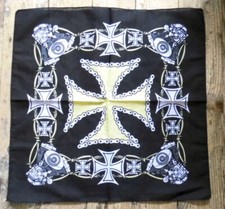 Bandana Halstuch 55 x 55 cm Eisernes Kreuz Biker Made in USA