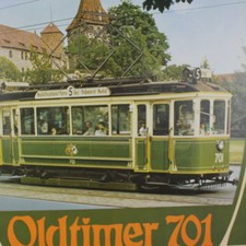 Plakat straßenbahn antik - plakat,