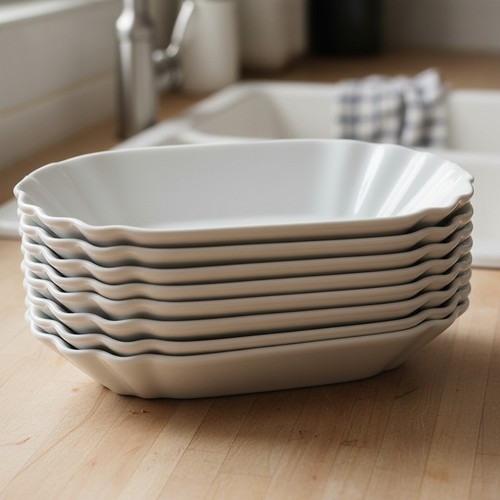 Porzellan serveplatte set - porzellan,
