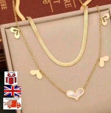 Halskette Herzform Lagenlook