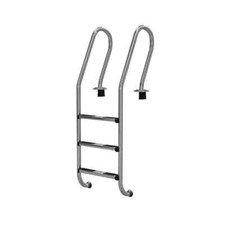 Astral Pool Edelstahl V4A Tiefbeckenleiter Mixto ''Deluxe'' 3 Stufen Poolleiter