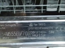 Geschirrspülmaschine Siemens 60 cm unterbaufähig teilintegriert