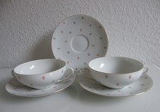 Arzberg Form 2000 Bunte Kringel Suppentasse Goldrand Designer H. Löffelhardt