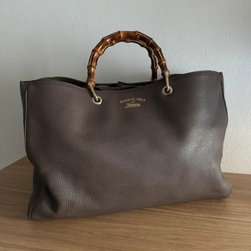 Gucci bamboo shopper - bamboo, leder