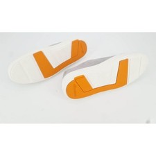 Flache Schuhe grau-weiß dicke