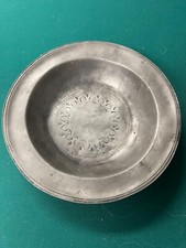 ANTIKER TELLER AUS ZINN