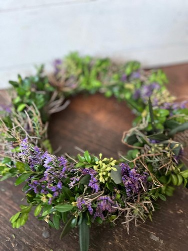 Türkranz mit echten blumen - türkranz,