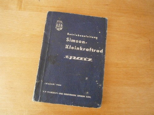 Simson kleinkraftrad spatz - kleinkraftrad, sr