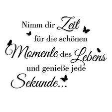 Wandtattoo Zitat Spruch: Zeit