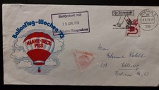 Ballonpost - mit Heißluftballon befördert - Umschlag von 1973 / Vb