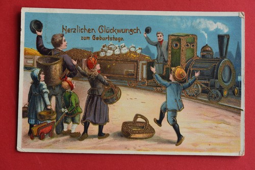 Glanzbild prägedruck - ak,