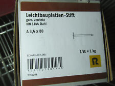 Marken Leichtbauplattenstifte Paket  3,4x80mm  1Kg   /  RESTPOSTEN Pal12
