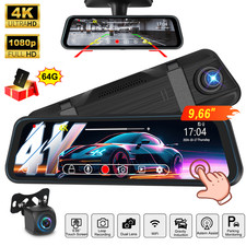 4K 9.66" Dashcam DualLens