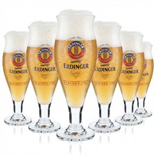 6x Erdinger Bier Glas