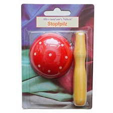 Stopfpilz aus Holz Fliegenpilz